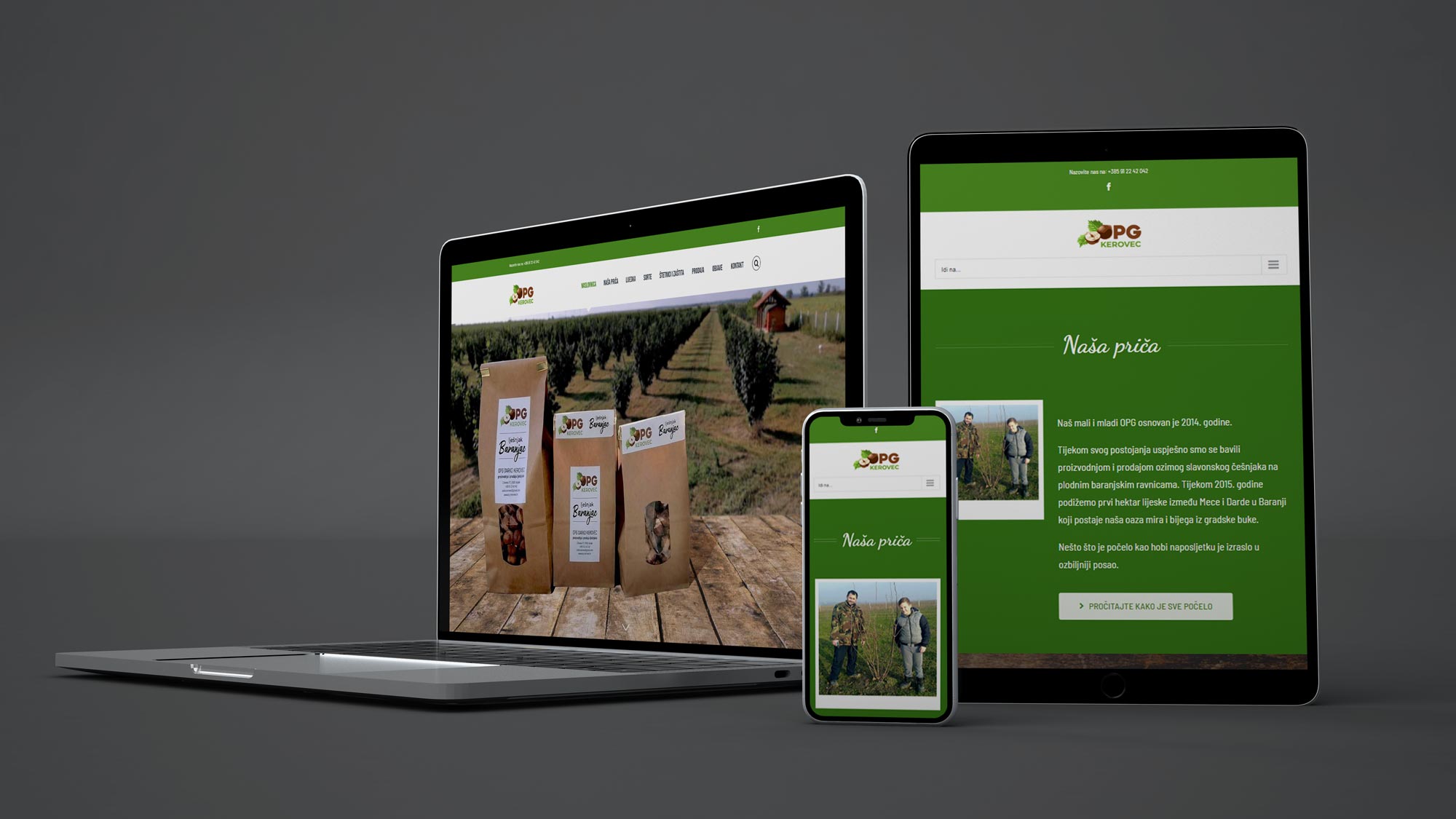 OPG Kerovec - Responzivan Web Dizajn